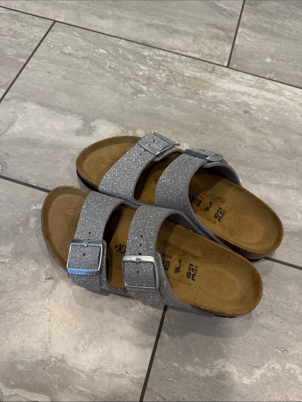 Glitter Birkenstock sandals